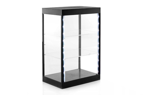 Large LED Light Display Case with 2 Adjustable Shelves