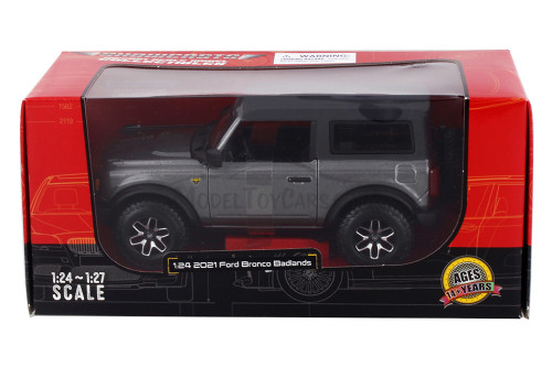 2021 Ford Bronco Badlands, Gray - Showcasts 38530GY - 1/24 Scale Diecast Model Toy Car