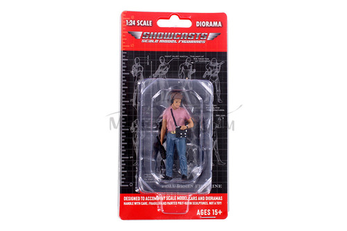 On Air Figure 4, Sound Guy, Pink /Blue - Showcasts AD-24404 - 1/24 Scale Diorama Figurine