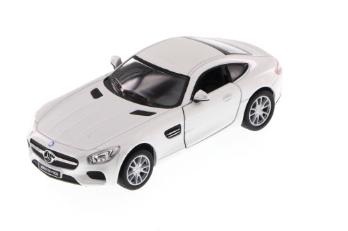 Mercedes-Benz AMG GT, White - Kinsmart 5388D - 1/36 Scale Diecast Model Toy Car (Brand New, but NOT IN BOX)