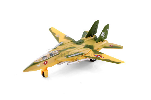 JET RACER 4WD 1/14スケール X Force Commander F-4 Tomcat Jet, Camo Green w/Yellow - Showcasts