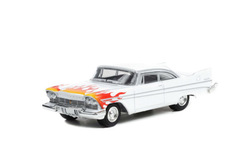 1957 Plymouth Belvedere, White - Greenlight 30362/48 - 1/64 Scale Diecast Car