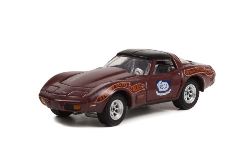 1982 Chevy Corvette, Brown - Greenlight 30348/48 - 1/64 Scale Diecast Model Toy Car