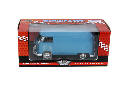 Volkswagen Type 2 Delivery Bus, Blue - Showcasts 79342BU - 1/24 Scale Diecast Model Toy Car