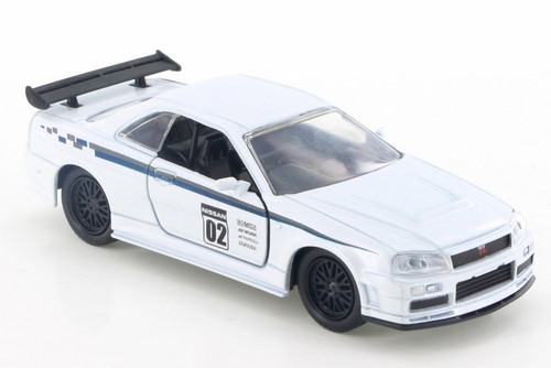 2002  Nissan Skyline GT-R Hard Top, White - Jada 99140 - 1/32 Scale Diecast Model Toy Car