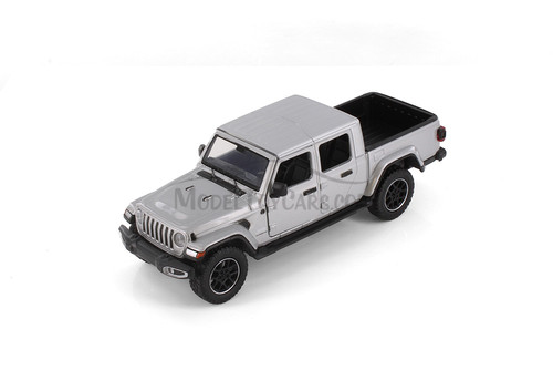2021 Jeep Gladiator Overland (Closed Top) Pickup Truck, Silver - Showcasts 71365D - 1/27 Scale Car (1 car, no box)