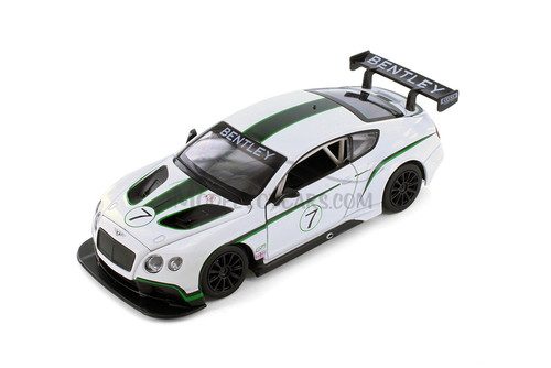 Bentley Continental GT3 Concept, White - Showcasts 68266/67D - 1/24 scale Diecast Model Toy Car