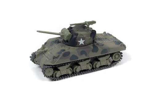 M4A3 Sherman Tank, Camo Green - Johnny Lightning JLML009/48A