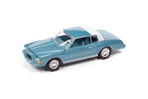 1978 Chevy Monte Carlo, Light Blue - Johnny Lightning JLSP196/24B - 1/64 scale Diecast Car