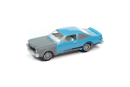 1976 Plymouth Roadrunner, Blue - Johnny Lightning JLSP233/24A - 1/64 Scale Diecast Model Toy Car
