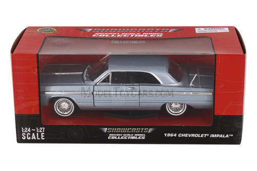 1964 Chevy Impala Hardtop, Blue - Showcasts 77259BU - 1/24 Scale Diecast Model Toy Car