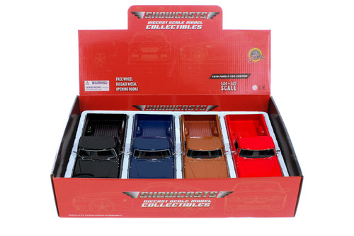 1979 Ford F-150 Custom Pickup, ASSTD - Showcasts 71346D - 1/24 Scale Set of 4 Diecast Model Cars