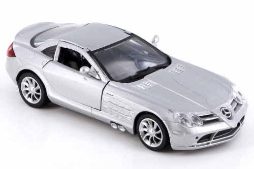 Mercedes-Benz SLR McLaren, Silver - New Ray SS-52291A - 1/32 Scale Diecast Model Toy Car