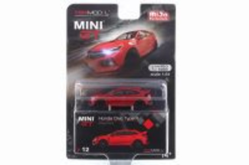 Honda Civic Type R, Red - Mini GT MGT00012-MJ - 1/64 scale Diecast Model Toy Car