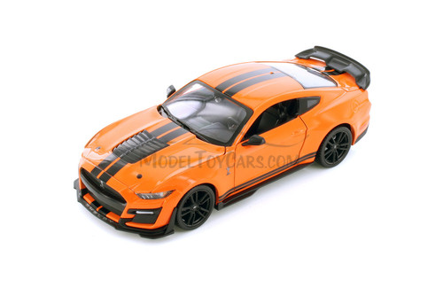 2020 Ford Mustang Shelby GT500 Hardtop, Orange - Showcasts 37532 - 1/24 Scale Diecast Model Toy Car