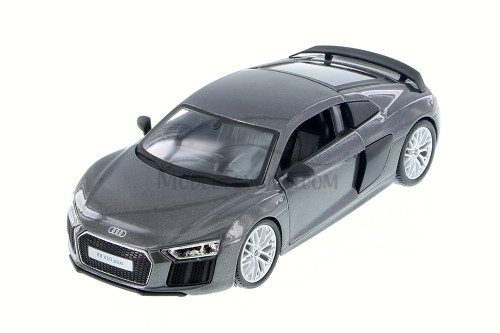 Audi R8 Plus Hard Top, Gray - Showcasts 37513 - 1/24 Scale Diecast Model Toy Car (1 Car, No Box)