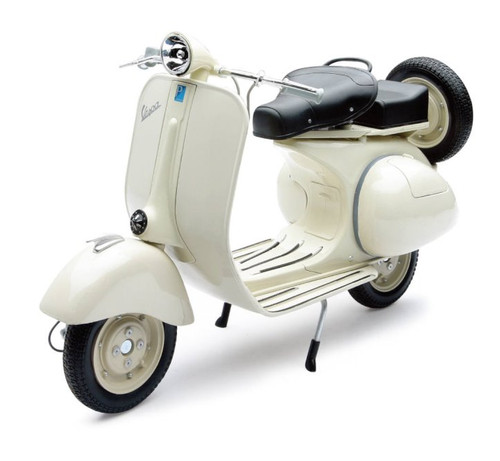 Vespa 150VL1T, White - New Ray 49273 - 1/6 scale Diecast Model Toy Scooter