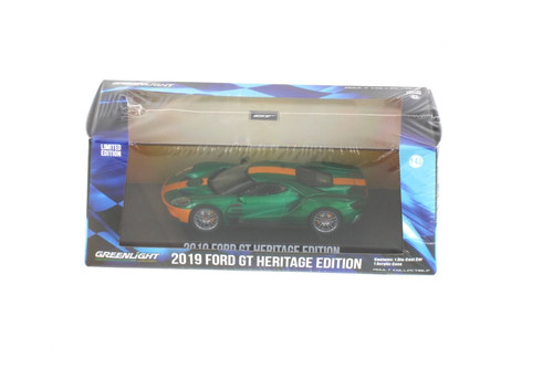 Modellino Greenlight 2017 Ford GT #2 '66 Heritage Ed. Limitata 1/43 – Asta Barrett-Jackson, Colore Nero