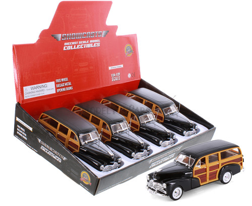 1948 Chevy Fleetmaster, Black - Showcasts® 22083 - 1/24 scale Diecast Model Toy Car (No Box)