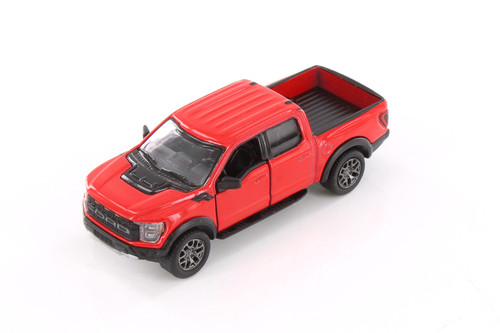 2022 Ford F-50 Raptor Pickup Truck, Red - Kinsmart 3001D - 1/78 Scale Diecast Model Toy Car