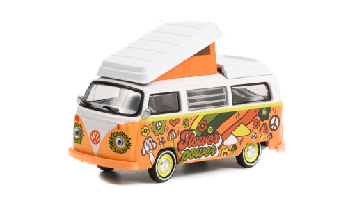 1973 Volkswagen Type 2 Westfalia Campmobile, Orange - Greenlight