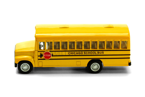 Chicago School Bus, Yellow - Kinsmart 5107GC - 5" Diecast Model Toy Car