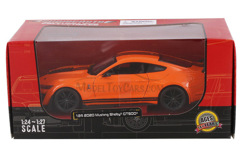 2020 Ford Mustang Shelby GT500 Hardtop, Orange - Showcasts 38532OR - 1/24 Scale Diecast Model Car