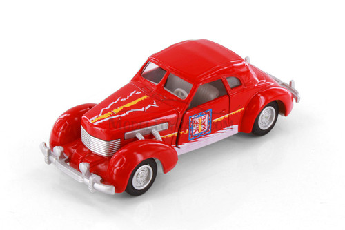 Shaking Sedan, Red - Showcasts 521/3D - 5" Scale Diecast Model Toy Car