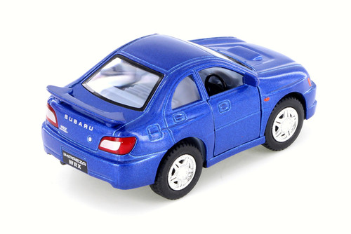 2002 Subaru Impreza WRX Sedan Hardtop, Blue - Kinsmart 4015D - 4" Scale Diecast Model Toy Car