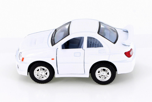2002 Subaru Impreza WRX Sedan Hardtop, White - Kinsmart 4015D - 4" Scale Diecast Model Toy Car