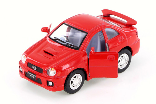 2002 Subaru Impreza WRX Sedan Hardtop, Red - Kinsmart 4015D - 4" Scale Diecast Model Toy Car