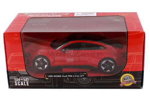 2022 Audi RS e-tron GT, Red - Showcasts 38907R - 1/25 Scale Diecast Model Toy Car