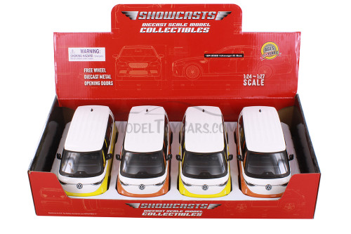 Box of 4 2023 Volkswagen ID. Buzz, Asstd - Showcasts 37914 - 1/24