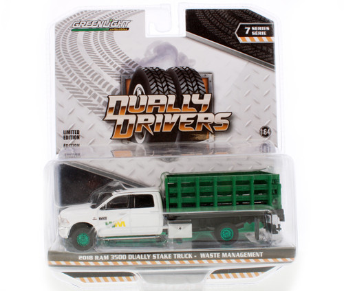 CHASE CAR Green Machine - Waste Management 2018 Dodge Ram 3500