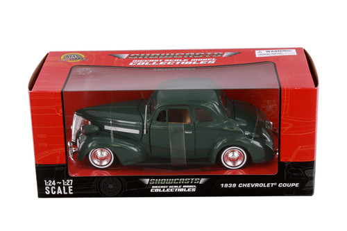 1939 Chevy Coupe, Green - Showcasts 77247GN - 1/24 Scale Diecast Model Toy Car