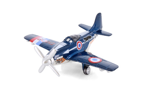 Air Chief WWII Fighter, Blue - Showcasts 502D - 4.75" Scale Diecast Model Toy Plane