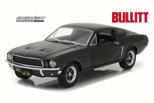 1968 Steve McQueen Bullitt Ford Mustang GT Hard Top, Green