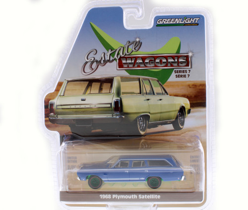 GREEN MACHINE 1968 Plymouth Satellite GTX Tribute -  36040B/48 - 1/64 scale Diecast Model Toy Car