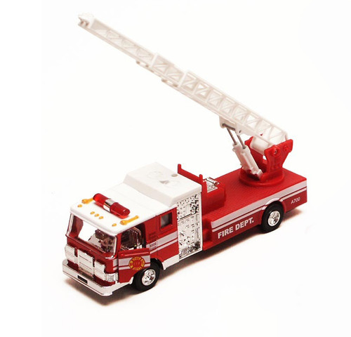 Sonic Rescue Fire Engine w/IC Sound & Light, Red - Showcasts 7000IC - 7" Scale Diecast Model Toy Car