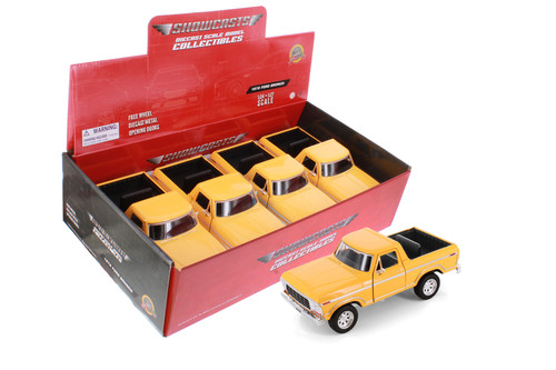 1978 Ford Bronco Open Top SUV, Orange - Showcasts 77373/4D - 1/24 Scale Diecast Model Toy Car