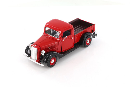 1937 Ford Pickup Truck, Red - Showcasts 73233/16DR - 1/24 Scale Diecast Model Toy Car