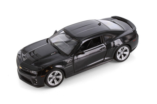 Chevy Camaro ZLI Hard Top Muscle Car, Black - Welly 24042 - 1/24