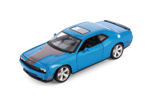 2008 Dodge Challenger SRT 8, Blue Muscle Car - Showcasts 37280 - 1/24 Scale Diecast Model Toy Car