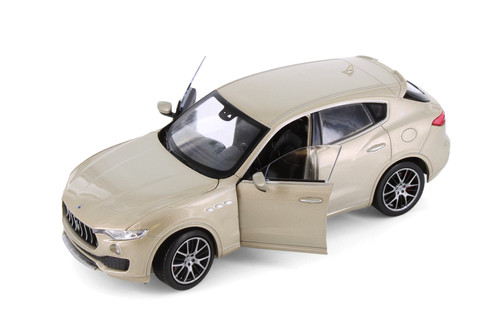 Maserati Levante, Tan Luxury Car - Welly 24078/4D - 1/24 Scale Diecast Model Toy Car