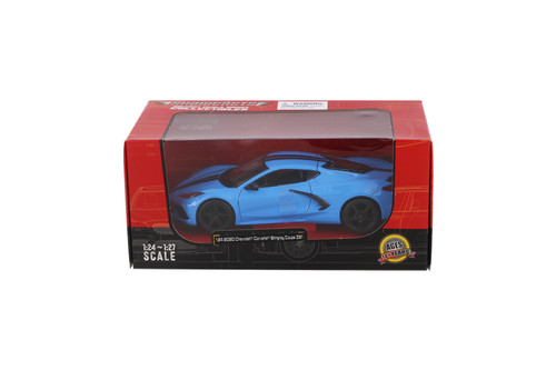 2020 Chevy Corvette Stingray Coupe Z51 Hardtop, Blue - Showcasts 38527BU - 1/24 Scale Diecast Model Toy Car