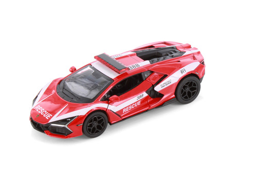 Lamborghini Revuelto Firefighter Edition, Red - Kinsmart 5459DPR
