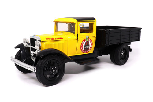 Coca-Cola 1931 Ford Pickup Model AA, Yellow - Motor City Classics 424023 - 1/24 Scale Diecast Model Toy Car