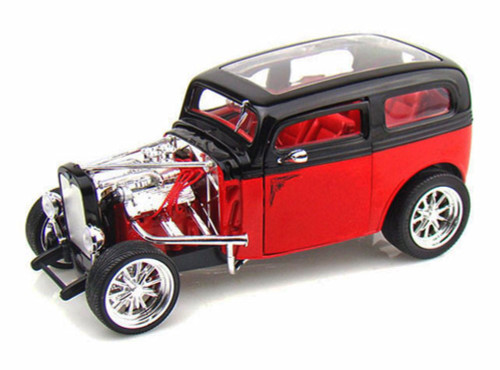 1931 Ford Model A Custom, Red - Yatming 92849 - 1/18 Scale Diecast Model Toy Car