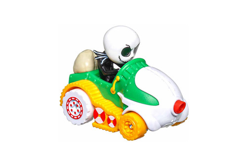Jack Skellington, The Nightmare Before Christmas, Green/Yellow - Mattel Hot Wheels HKB86956M - 2.25" Scale Diecast Model Toy Car