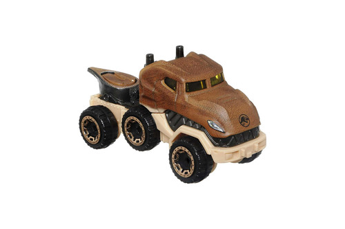 Tyrannosaurus Rex, Jurassic World, Brown - Mattel Hot Wheels HHB74956S - 3" Scale Diecast Model Toy Car